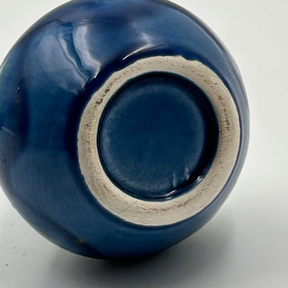 Vintage Japanese Mini Art Pottery Bud Vase 4.5
